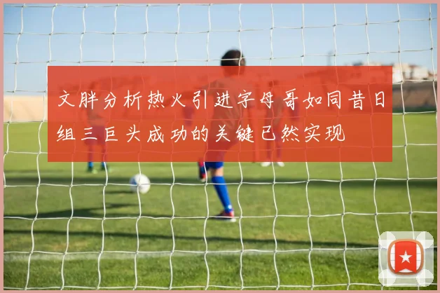 文胖分析热火引进字母哥如同昔日组三巨头成功的关键已然实现